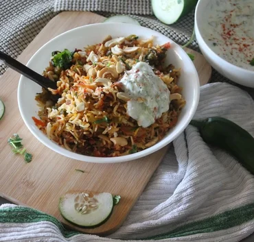 Goat biryani at Southern Spices Indian restaurant on St Mary's Road, Winnipeg